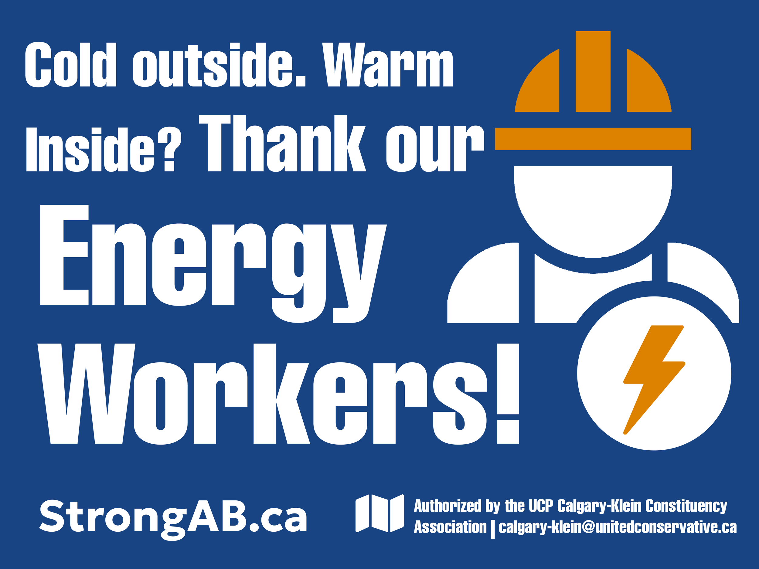 Albert Energy Workers Lawn Sign