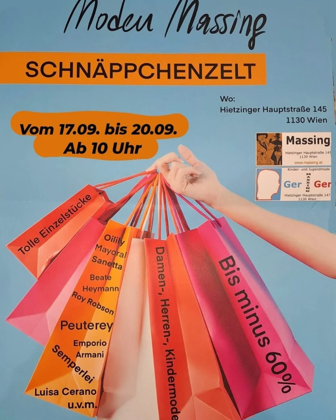 Kommt vorbei und holt euch noch ein paar besonders gute Schn&auml;ppchen - von 17.09. bis 20.09. bei unserem #schn&auml;ppchenzelt
T&auml;glich ab 10h 
#abverkauf #damenmode #herrenmode #kindermode #jugendmode