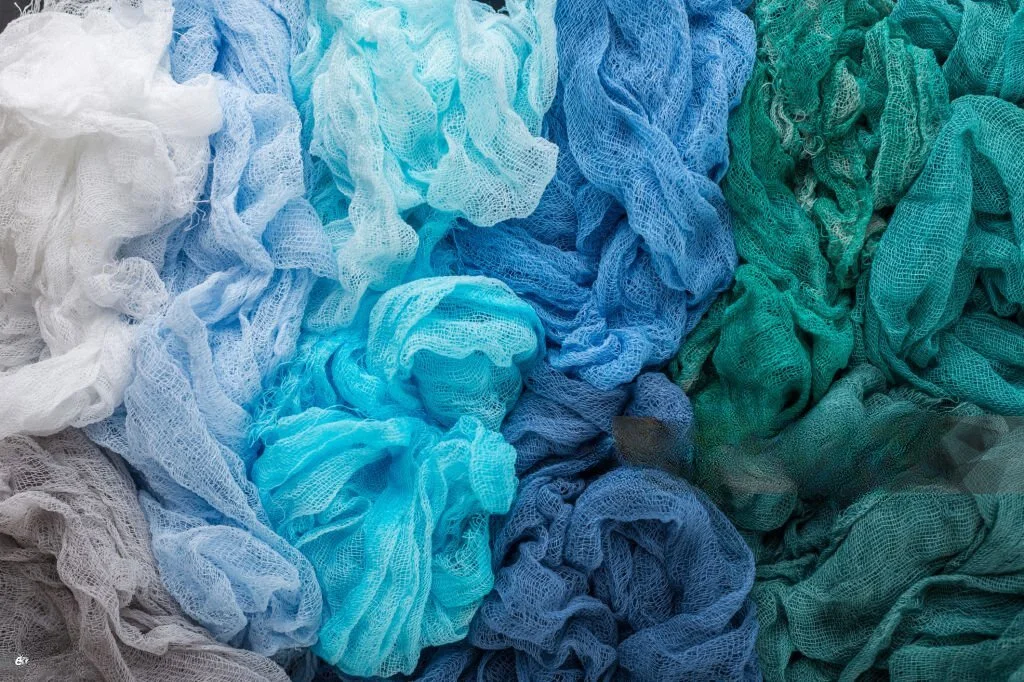 Fabric samples made from natural fibers