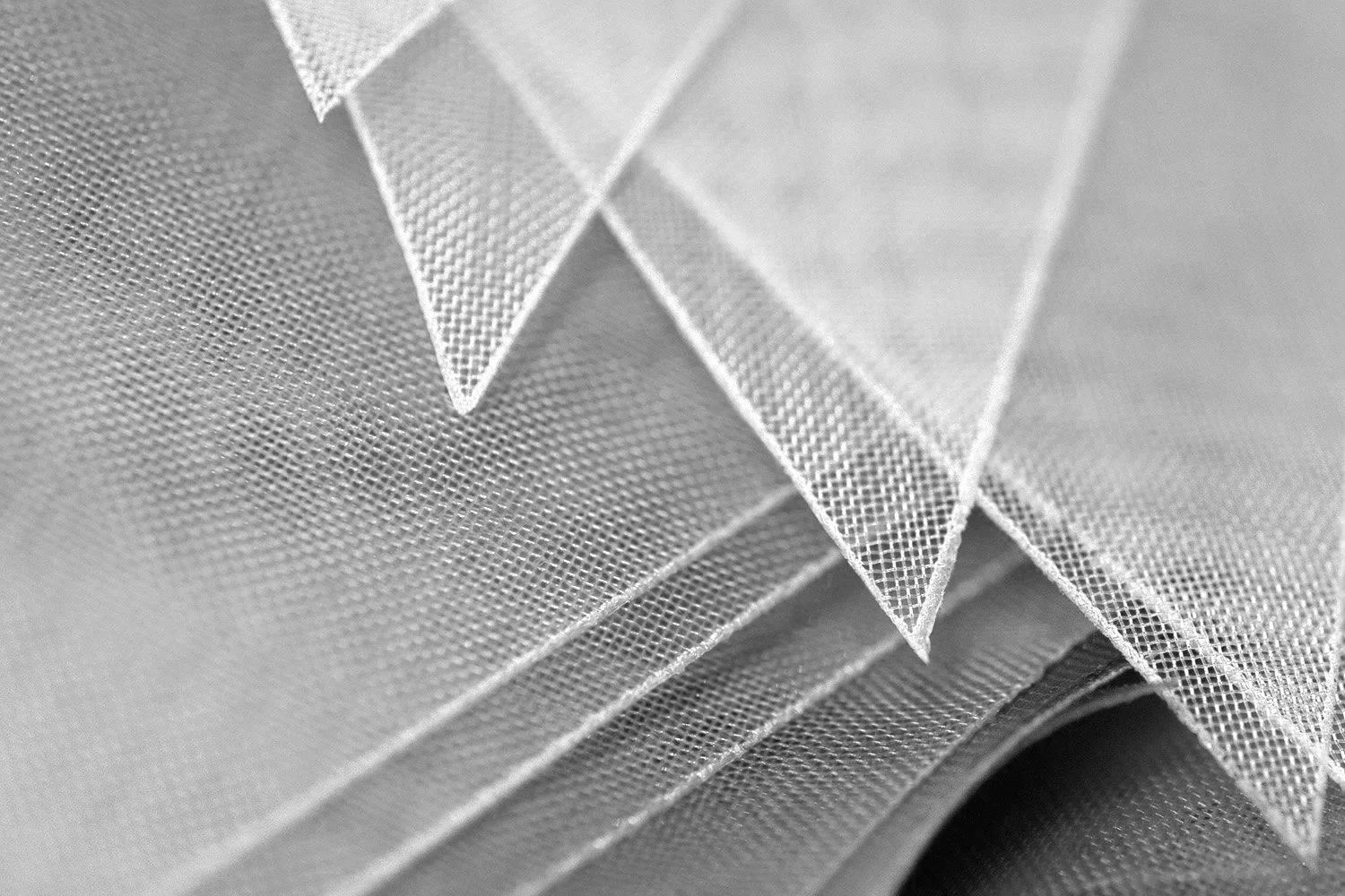 white technical textile samples