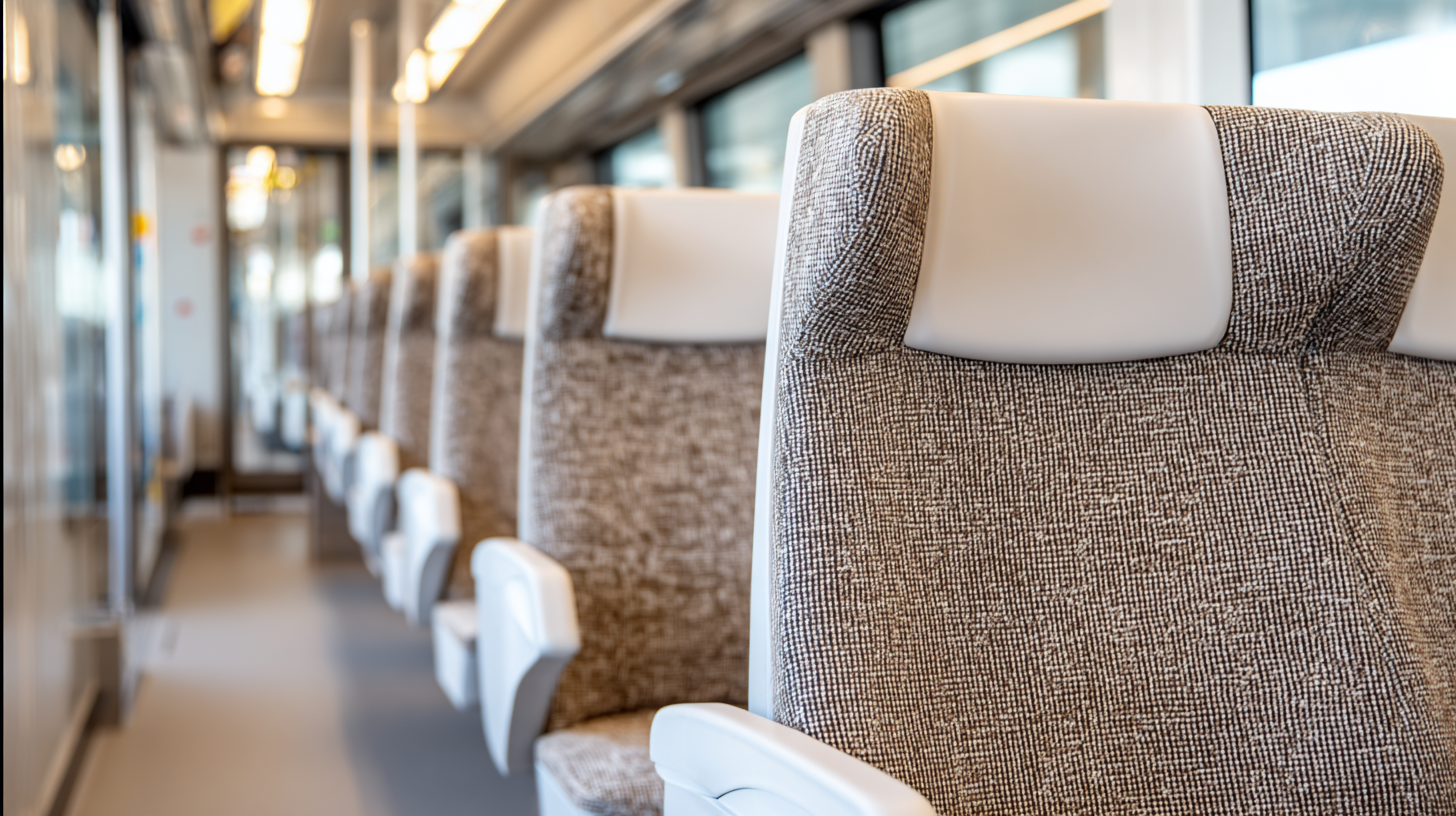Technical textiles for train interiors