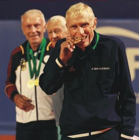 Van Nostrand has had immense fun and enormous success in Seniors tennis  and has designs on lifting more silverware yet