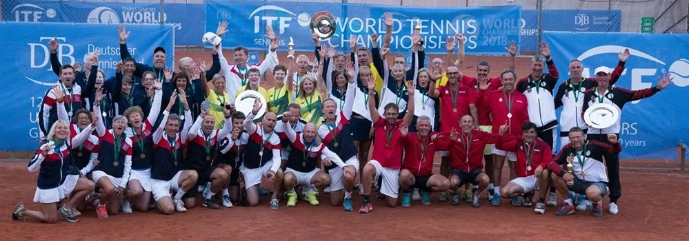 Medal Winners - Ulm Venue. Photo courtesy of ITF Tennis