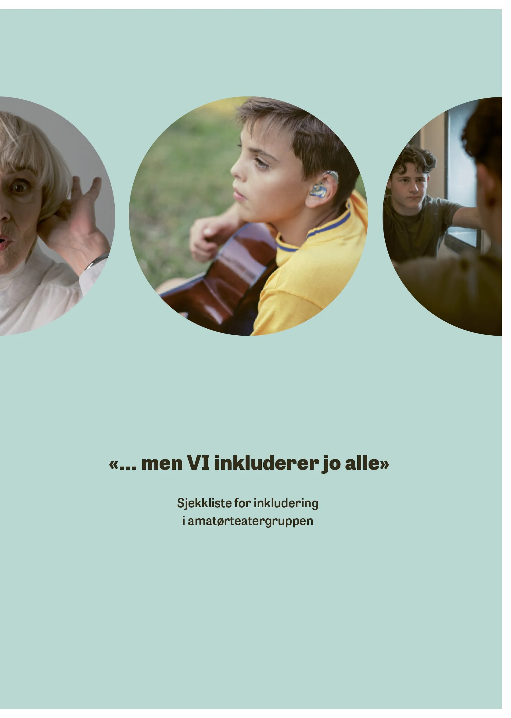 Omslagsbilde til brosjyre om inkludering