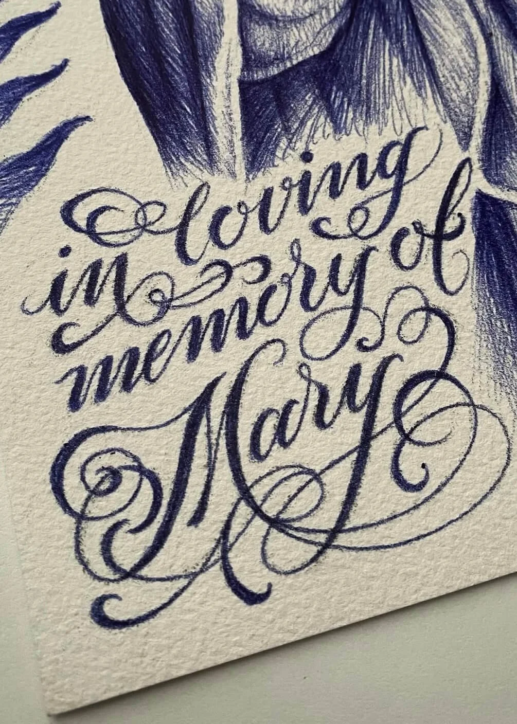 Mary Biro Pen Painting Mitch Oscar