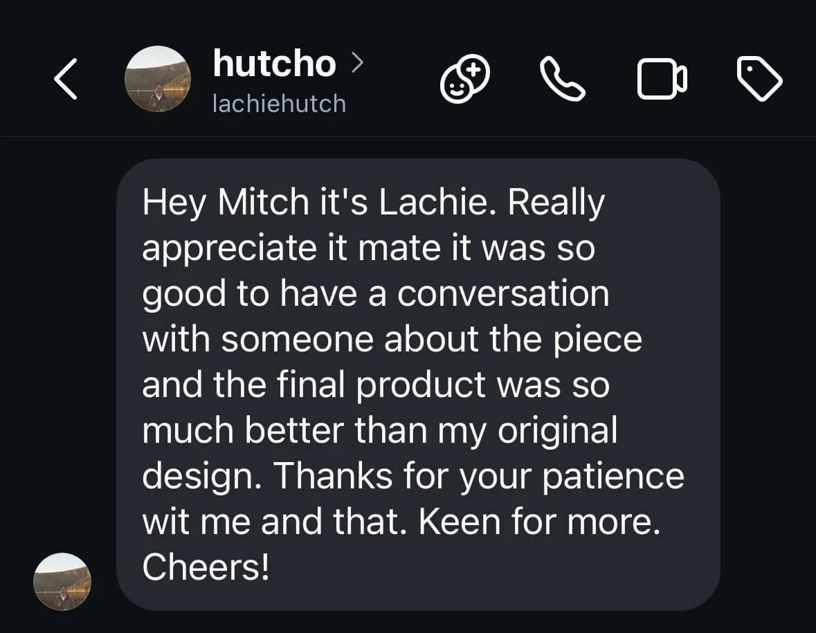 Mitch Oscar Client Testimonial Lachie