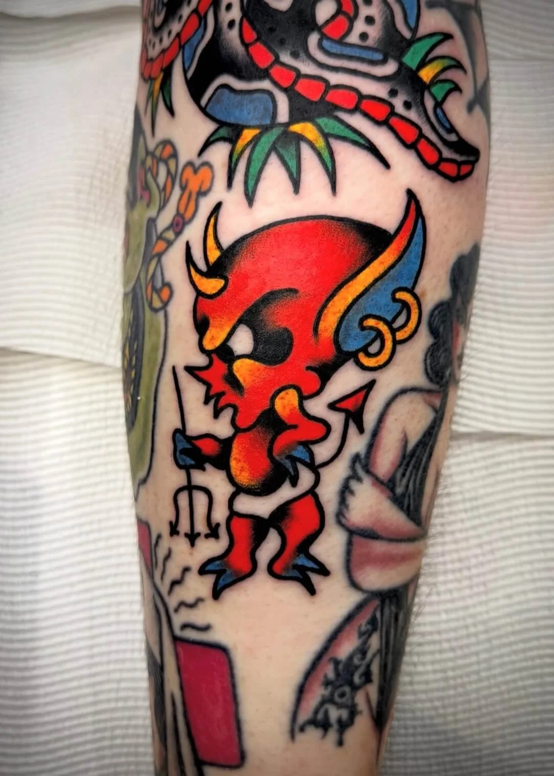 Mitch Oscar Sydney Traditional Tattoo Hot Stuff Red Devil Classic