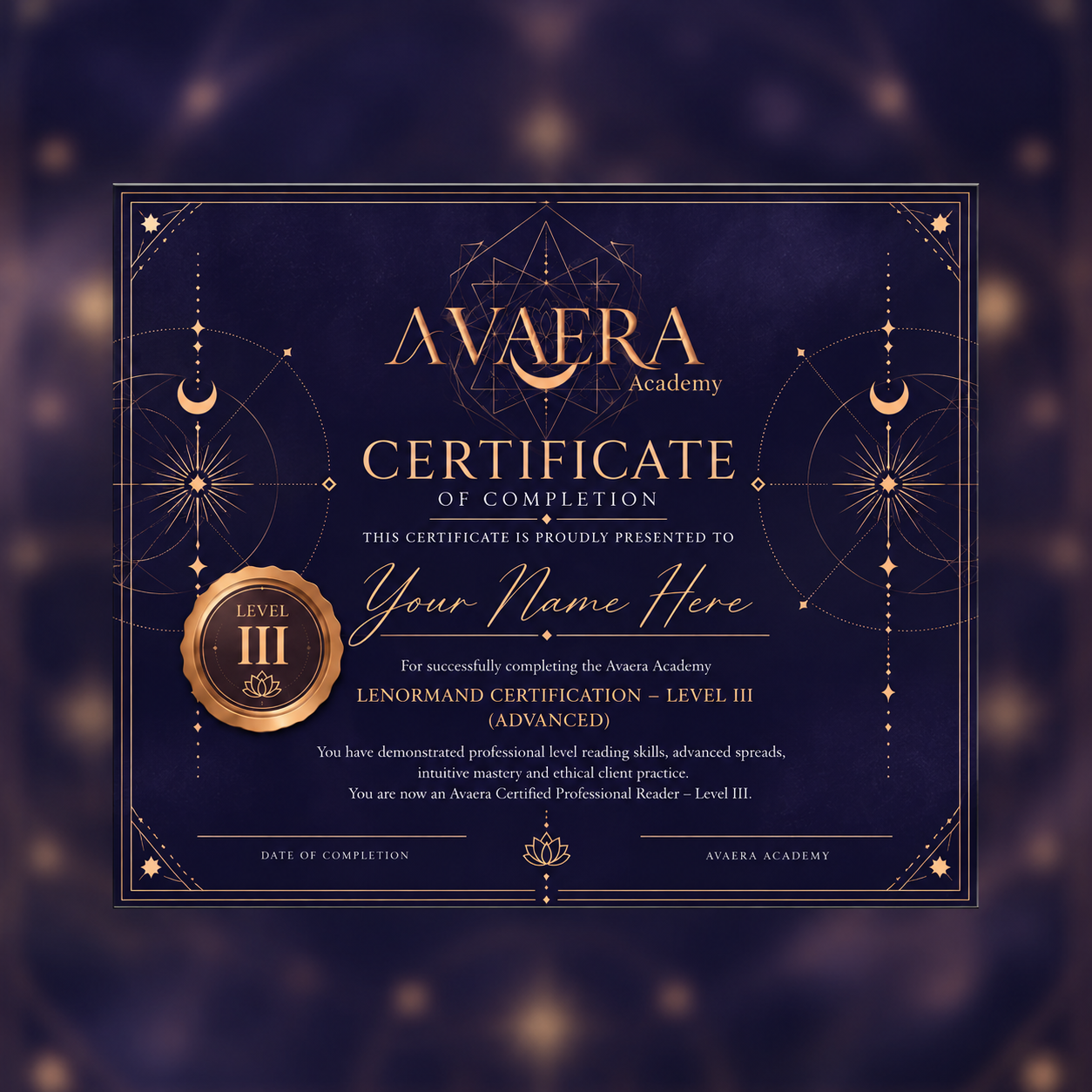 Mystiek Avaera Certificaat Level III.png