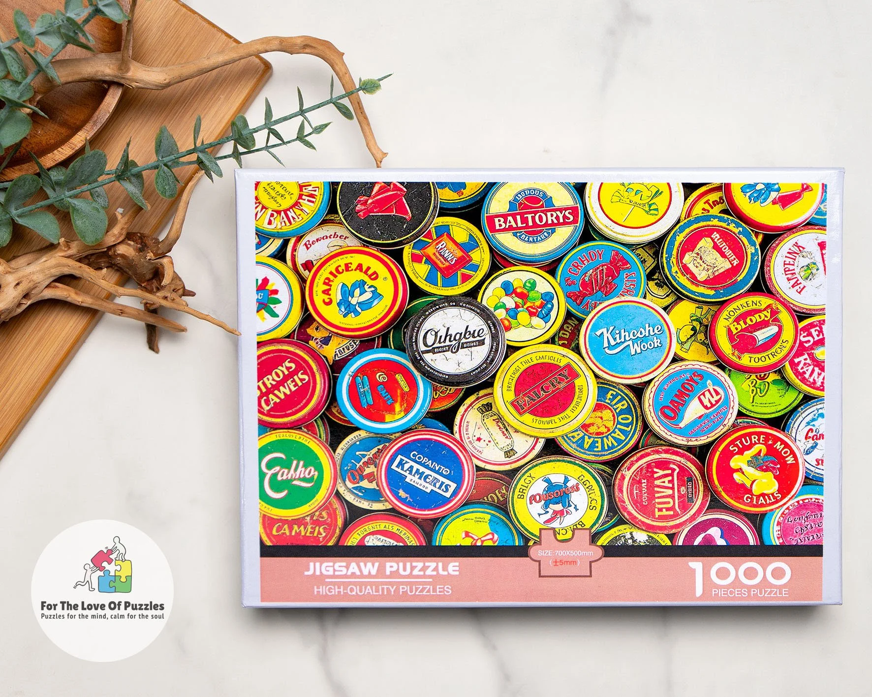 Vintage Candy Tin Lids 1000 Pieces