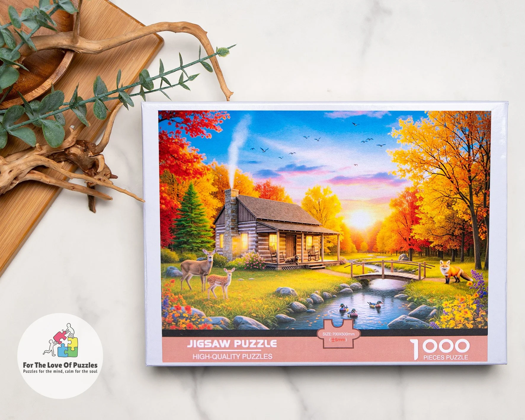 Log Cabin Autumn 1000 Pieces