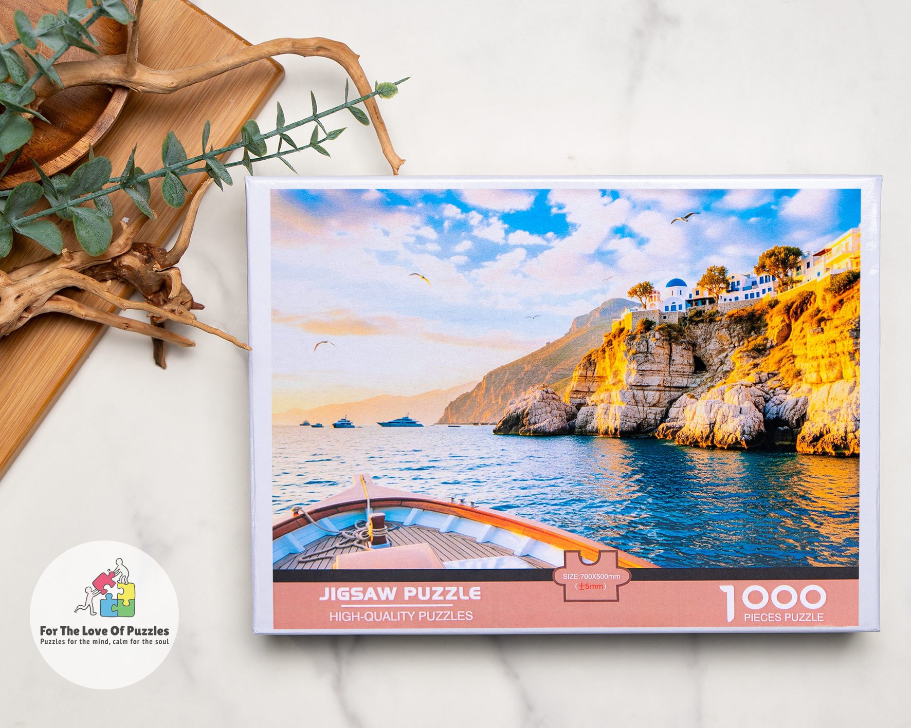 Greek Cliffside Town 1000 Pieces