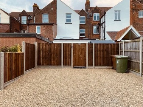 Two parking spaces at the rear of Coast House in Cromer, North Norfolk