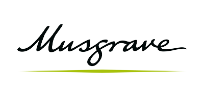 Mussave logo in black script font with a thin green line underneath