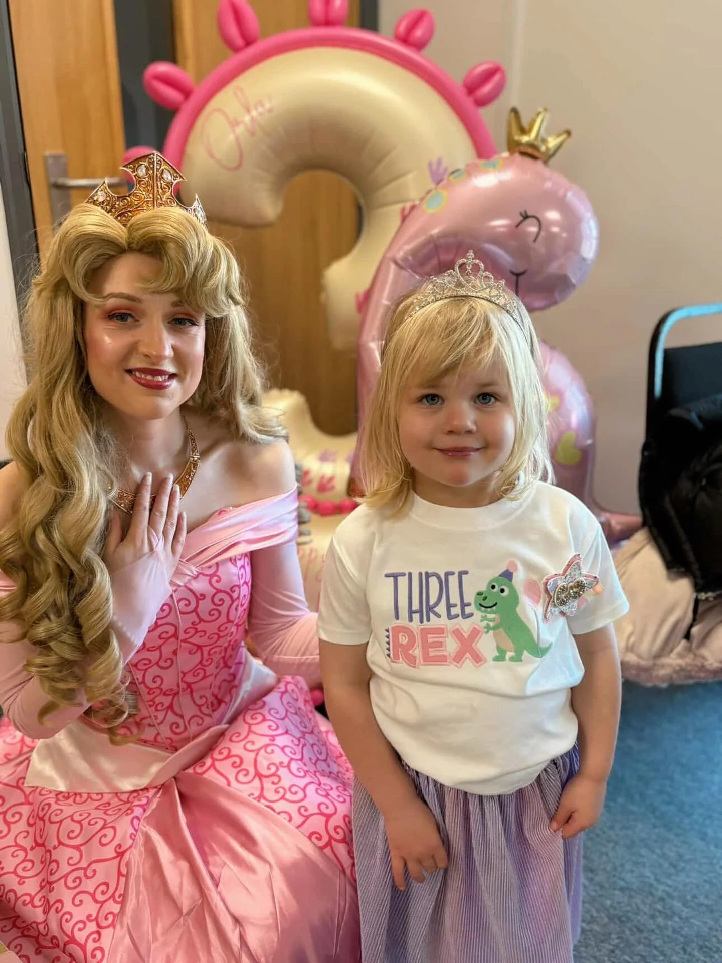 Princess besties 🥹👑

Our Sleeping Princess had the best time at this princess and dinosaur themed birthday party in January! 🩷 they sang, danced and shared lots of stories! 

Easter offer 🐰
Save &pound;10 on any party package when you book before