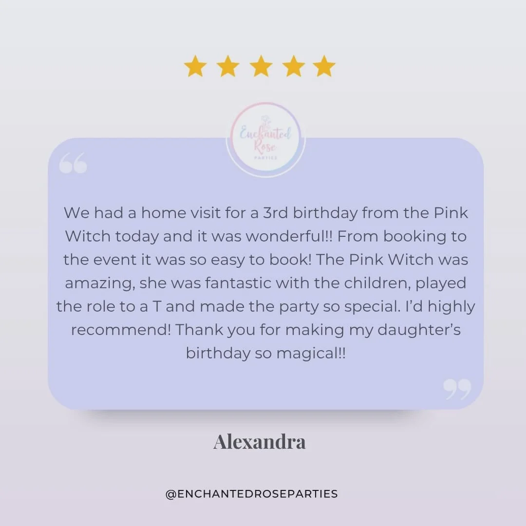 Reviews like this truly mean the world! 🥺✨

Our Pink Witch had the most magical time celebrating this special 3rd birthday! Thank you so much for the lovely review! 🩷✨

Swipe to see the newest &lsquo;popular&rsquo; duo 😎

Don&rsquo;t forget! We ha