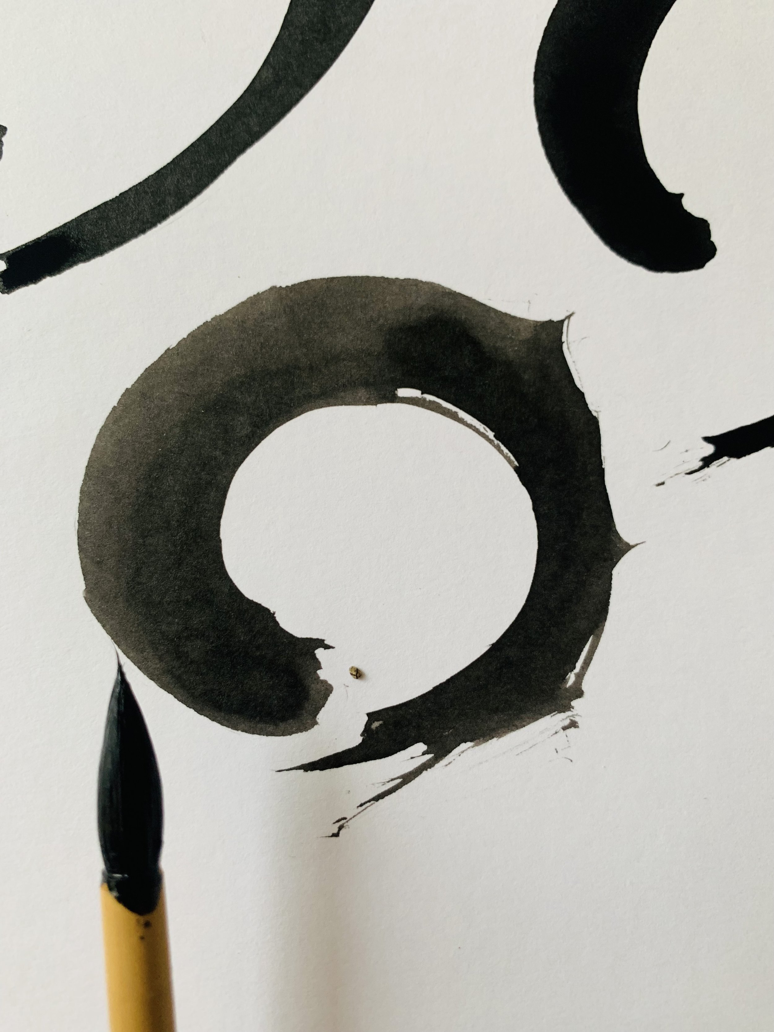 Thomas Hönel asiatische Kalligrafie Zen-Kreis Enso