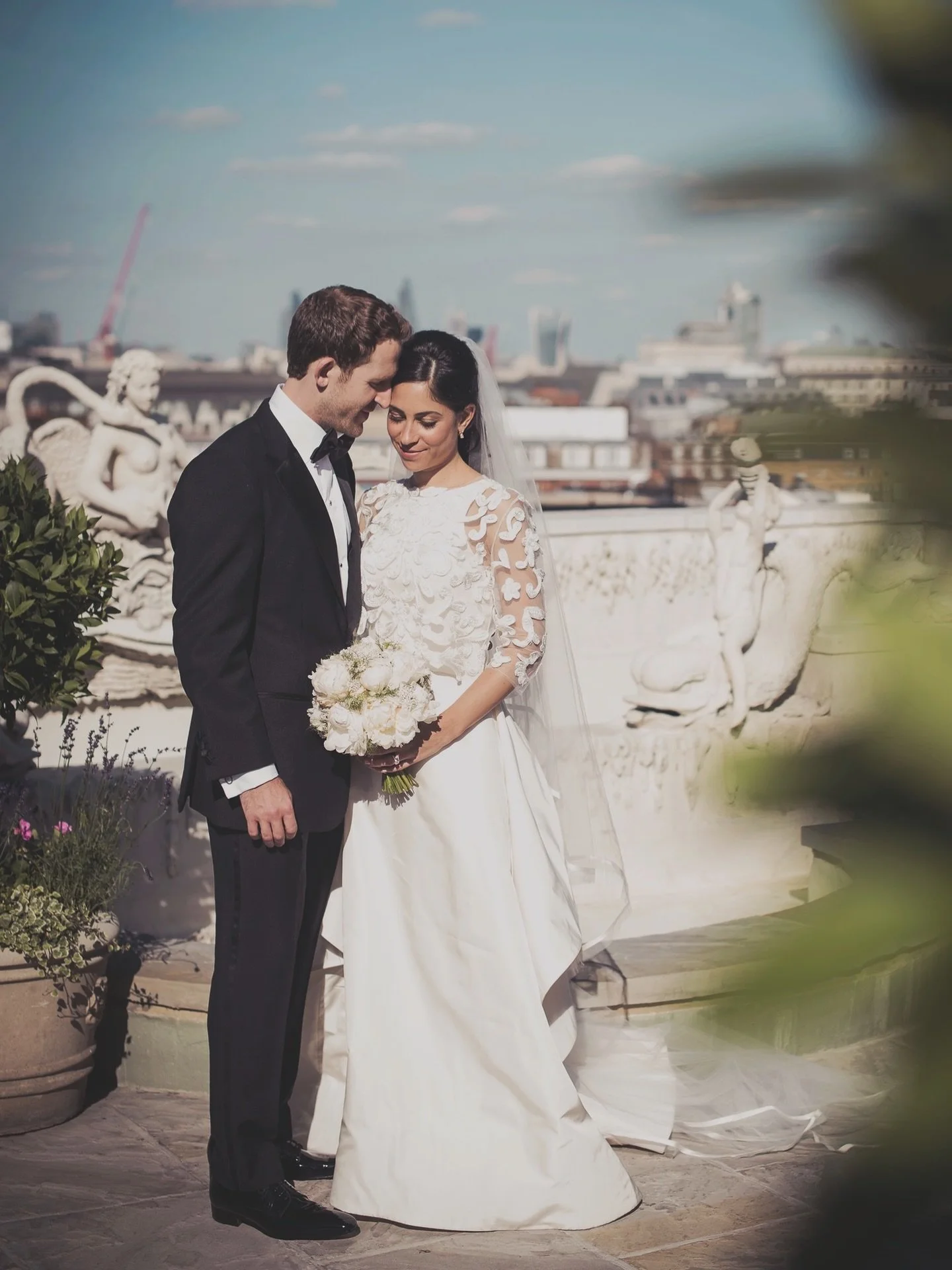Sophie and James share a moment together on the roof terrace at The Dorchester. 

www.ezraweddings.com 

Planning a wedding? Get in touch via DM, the ezraweddings.com website, or info@blakeezraphotography.com 

#DestinationWeddingPhotographer #Luxury
