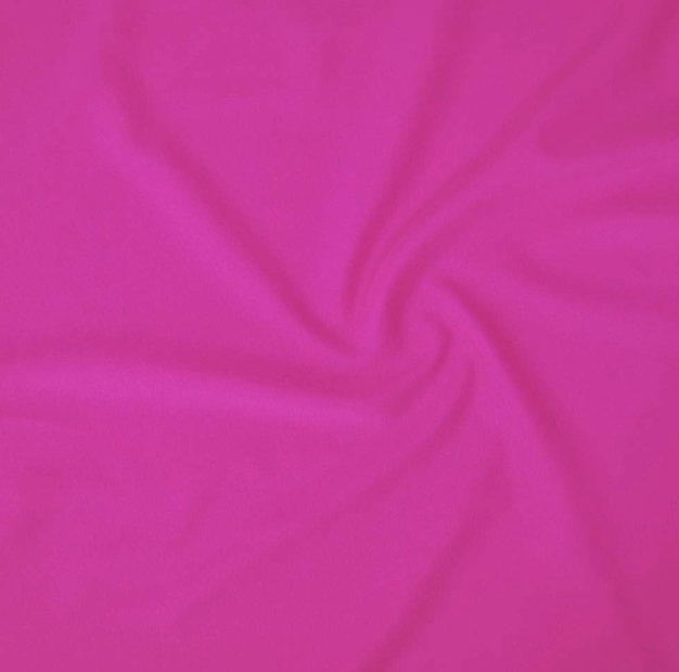 Pink fabric with a spiral twist pattern.