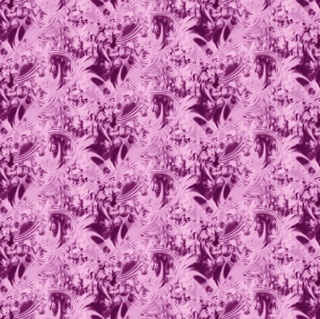 Abstract pattern with swirling, feather-like shapes in shades of pink and purple.