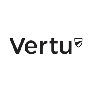 The Vertu logo with the word 'Vertu' and a shield icon.