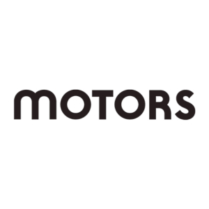 Black background with the word 'MOTORS' in bold, stylized font.