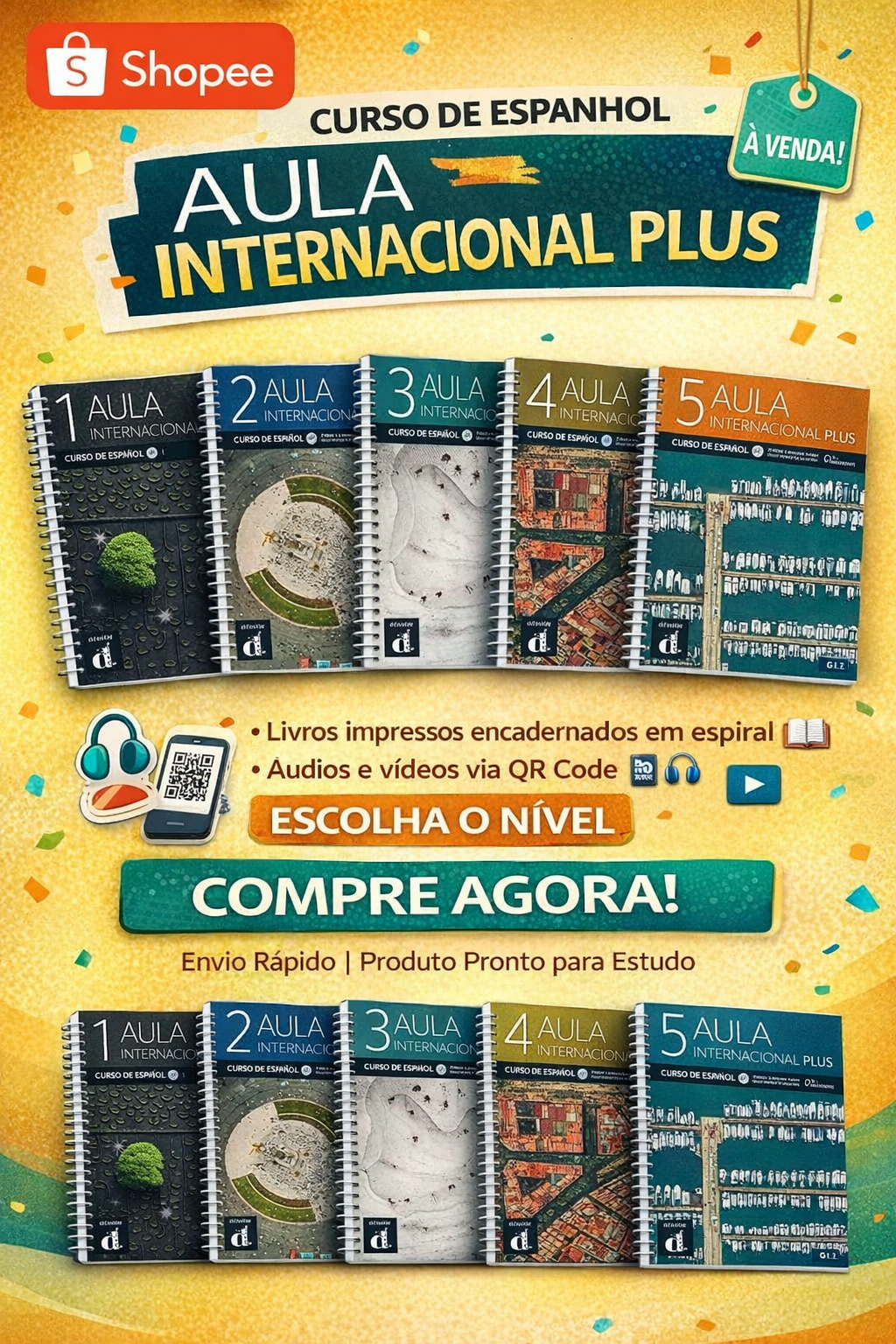 Download Aula Internacional Plus Coleção completa PDF+Audios