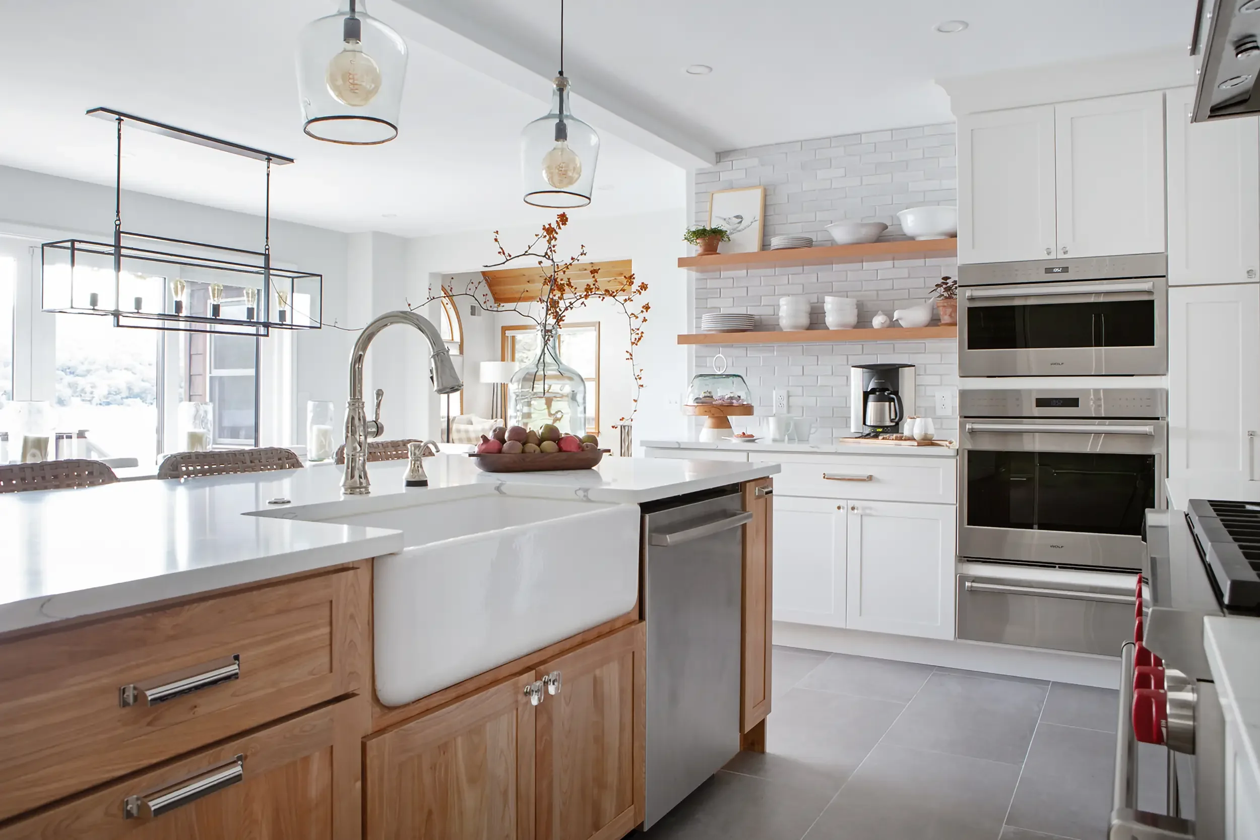 Farmhouse Inspired Transitional Kitchen Remodel by Hometown Design-Build project photo