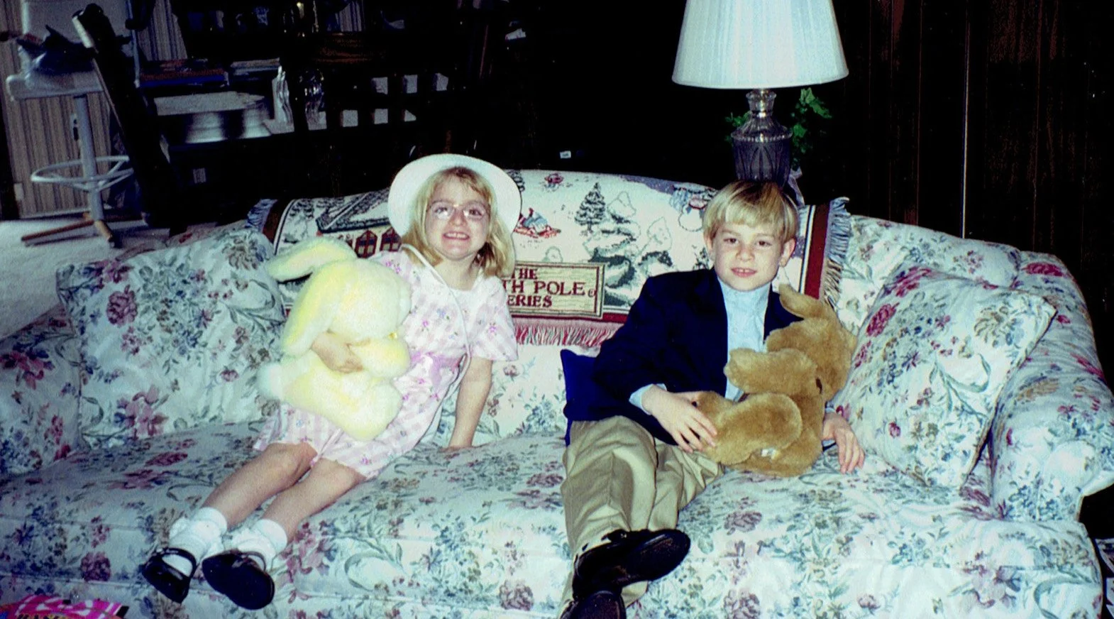 Nicholas and Brianna O'Neil, before they go to Easter Sunday.