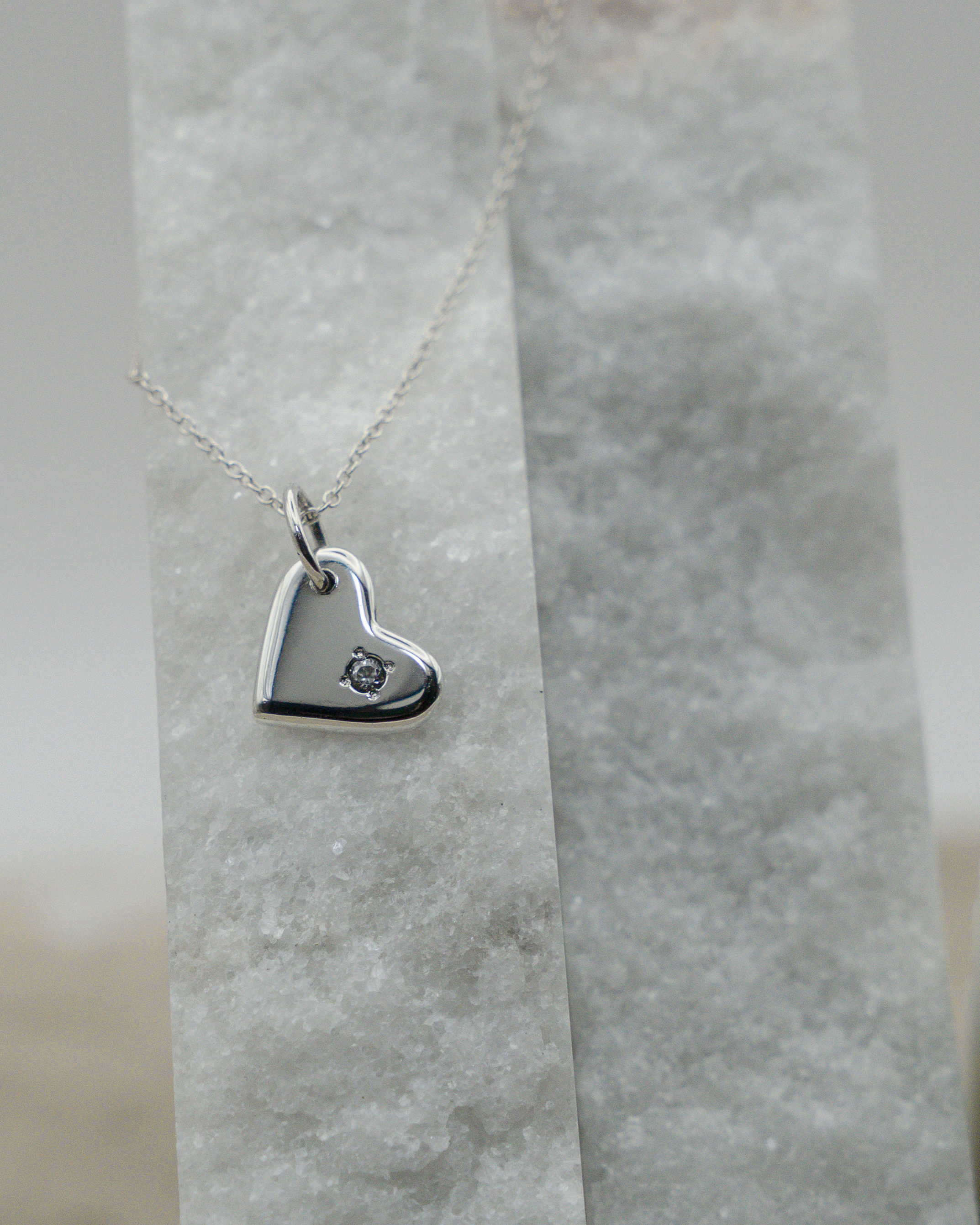 Heart Pebble Necklace