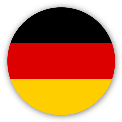 Circular German flag.