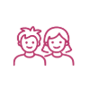 Illustration of two smiling children.