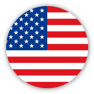 Circular United States flag.