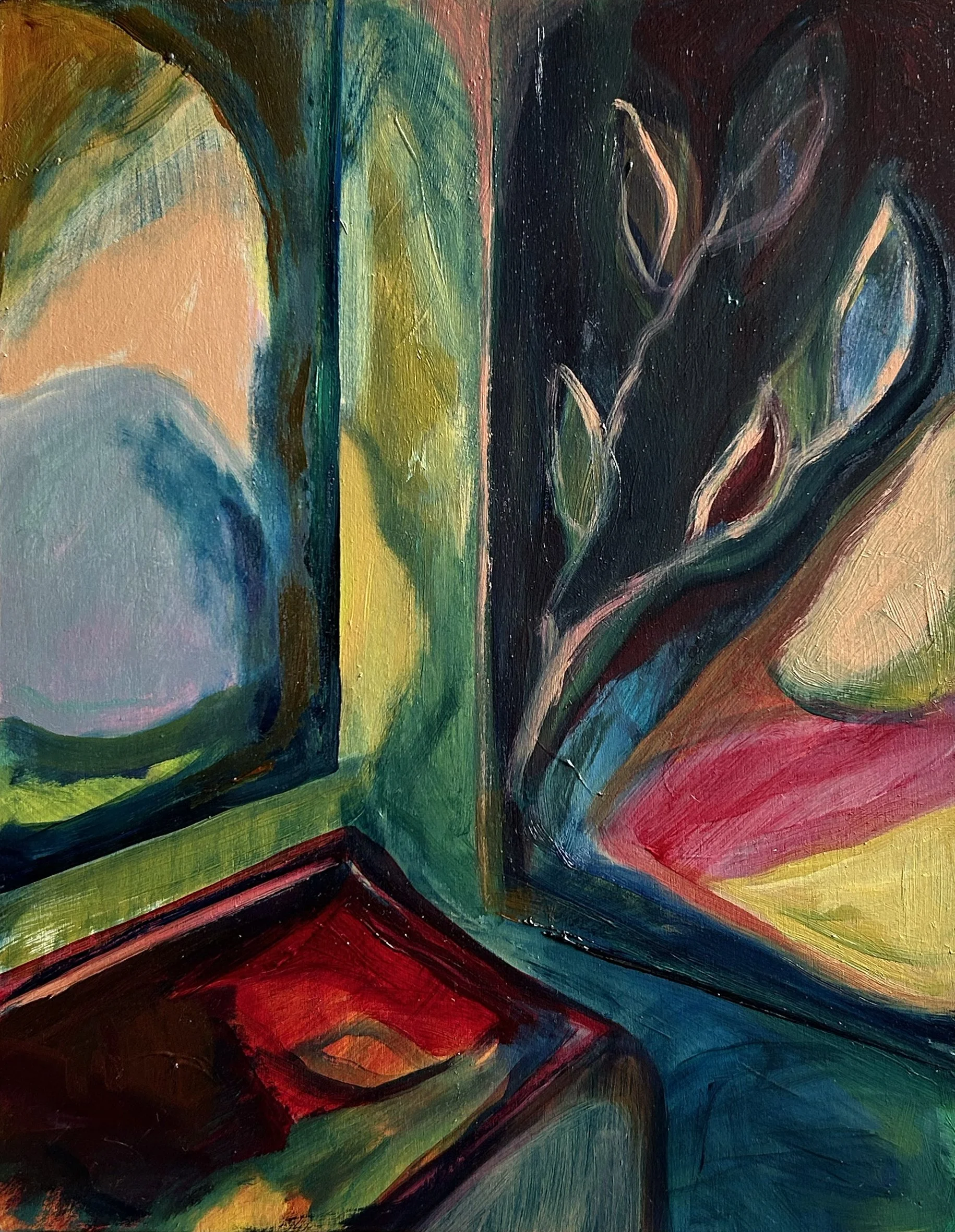 Displaced Memories IV | Oil on board | 30.5 x 23 | 2025