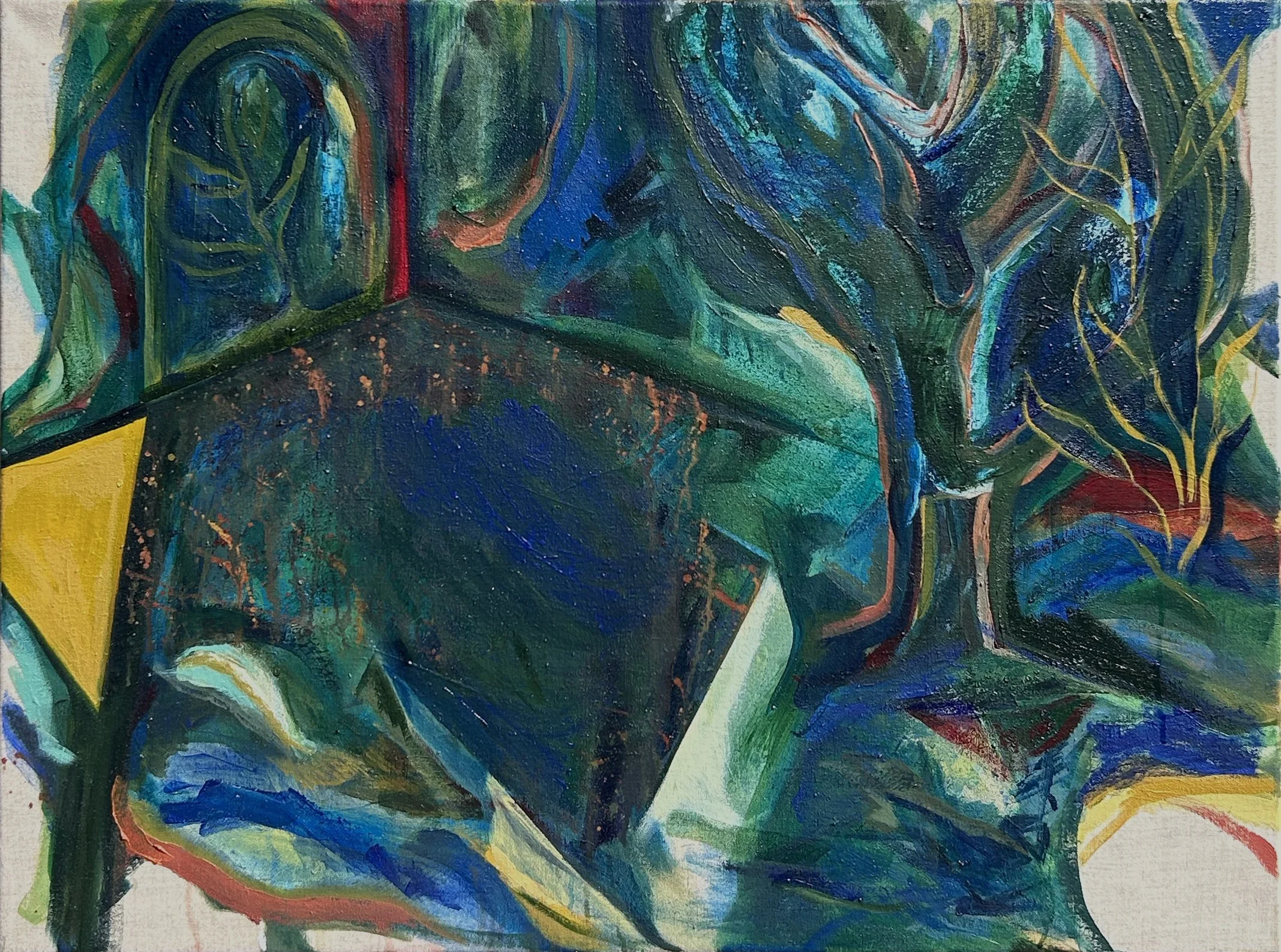 Backyard | 60 × 80 cm | Oil on linen | 2022-2025