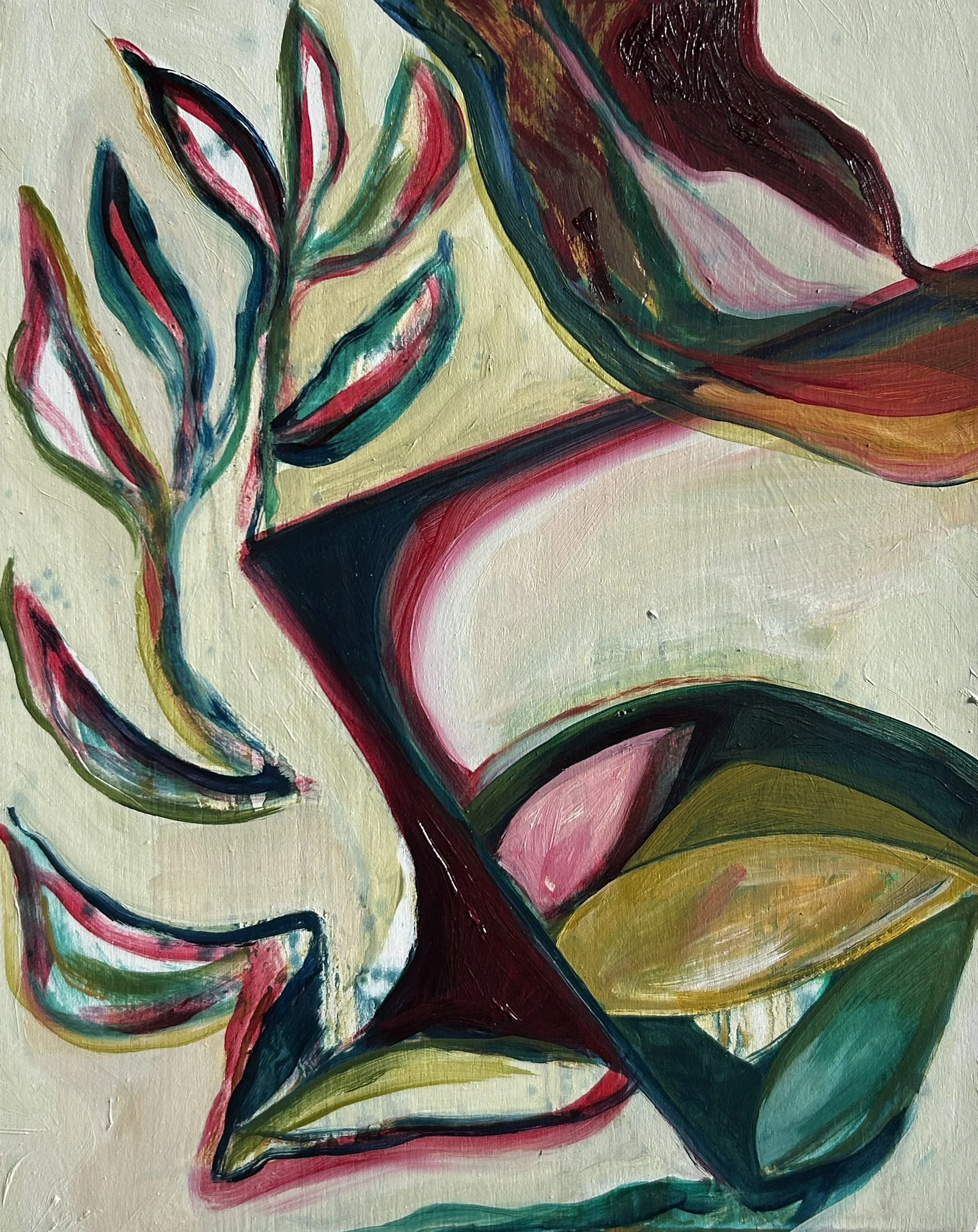 Displaced Memories III | Oil on board | 30.5 x 23 | 2025