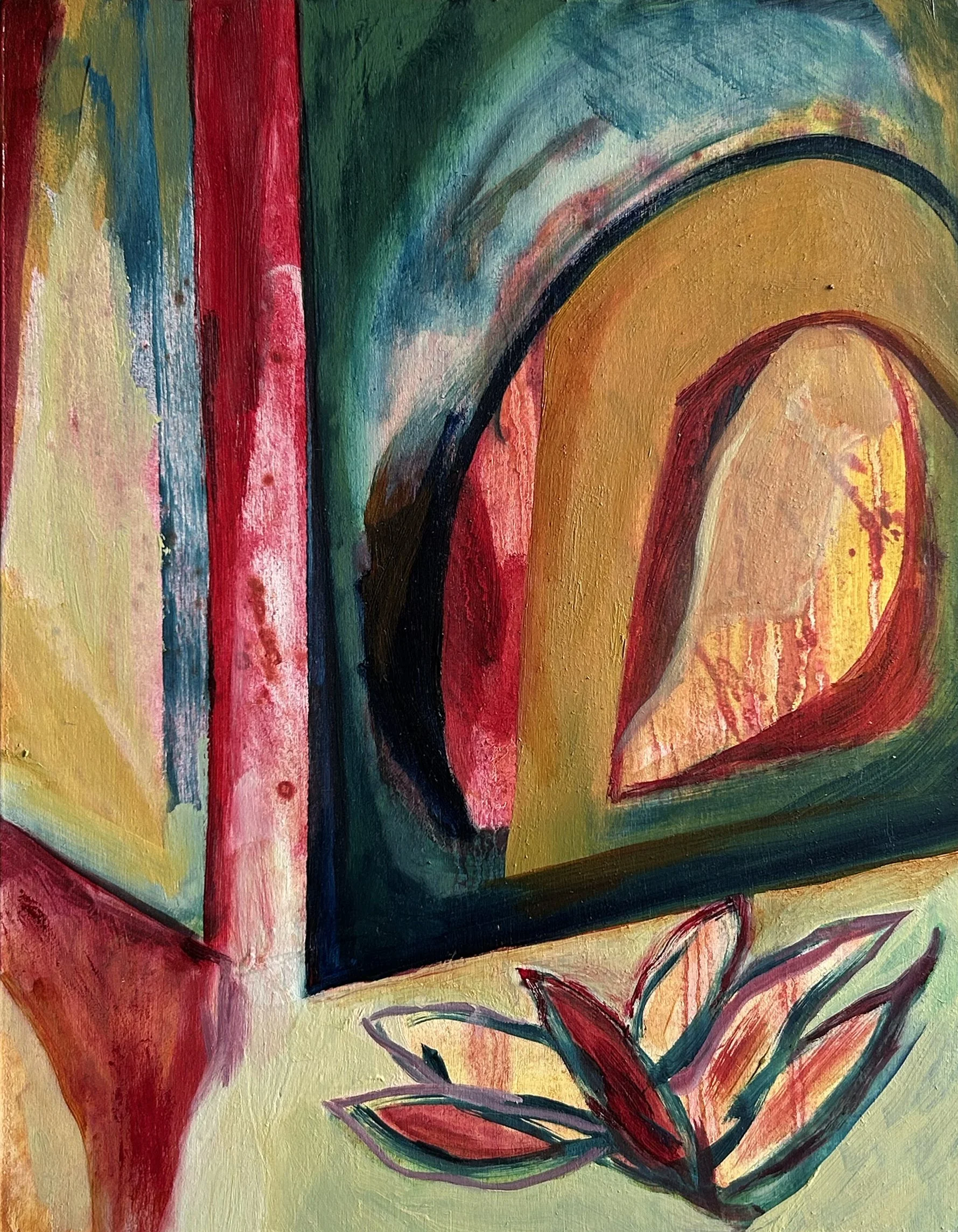 Displaced Memories II | Oil on board | 30.5 x 23 | 2025