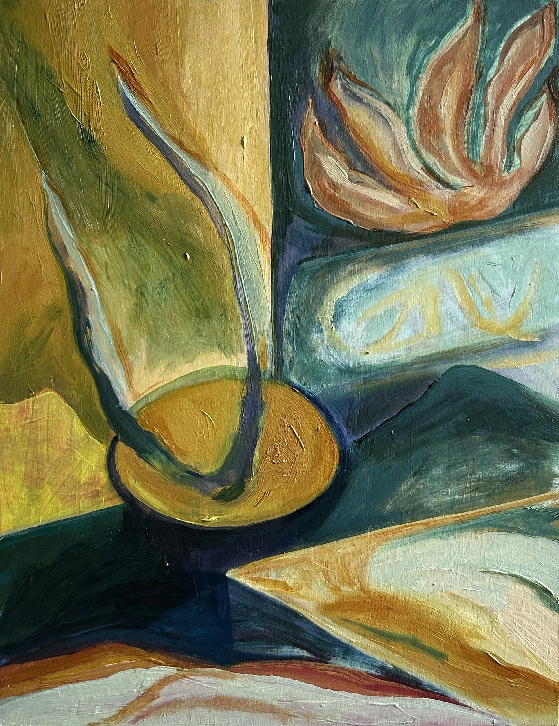 Displaced Memories I | Oil on board | 30.5 x 23 | 2025