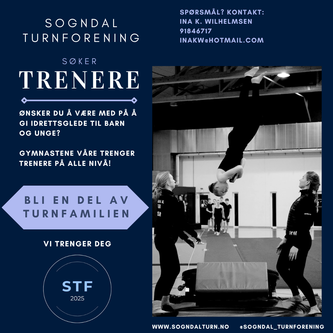 Sogndal turnforeining søkjer nye trenarar
