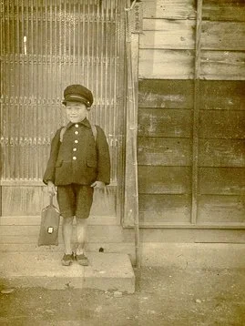 The young Junichi as a schoolboy