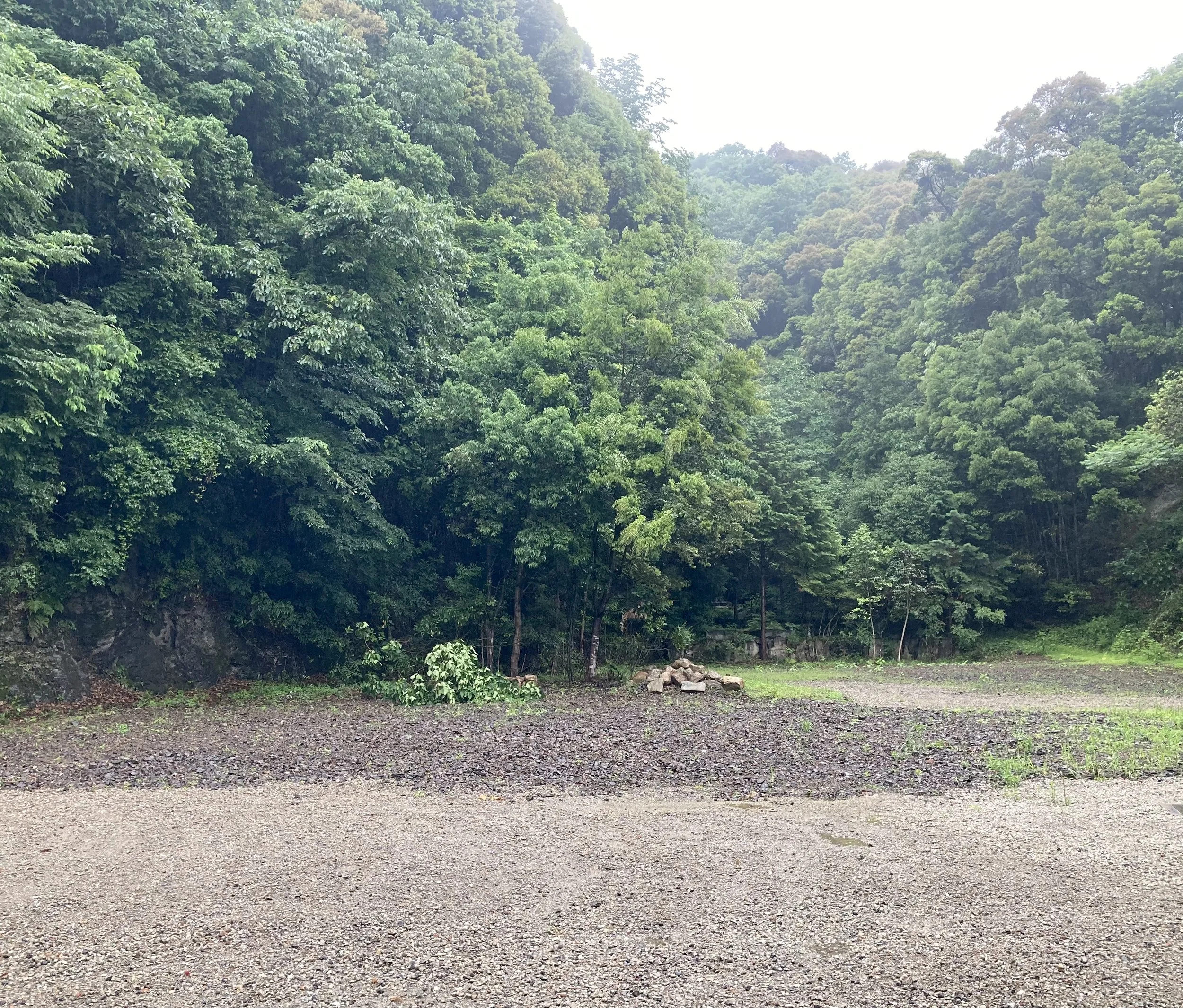 Gyokuryuji site after the temple had been demolished May 2024