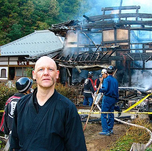 After the fire that destroyed half the temple in 2005. 
"On 5 November 2005, we had a massive
fire. It started at noon, and within 45 minutes about half the temple was destroyed. We managed to save the main hall (just), but the connecting 400-year-ol
