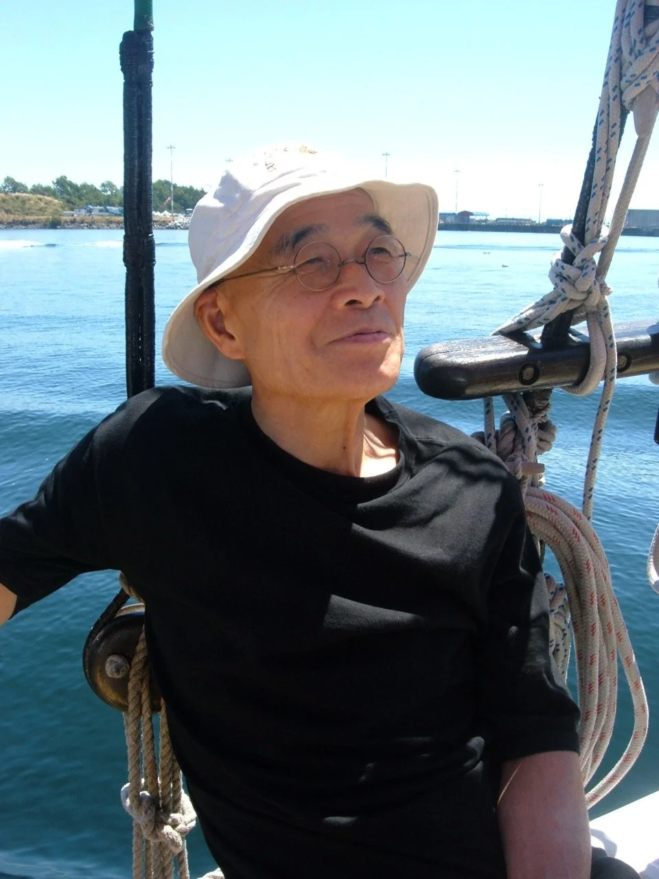 Shinzan relaxing on holiday in Canada