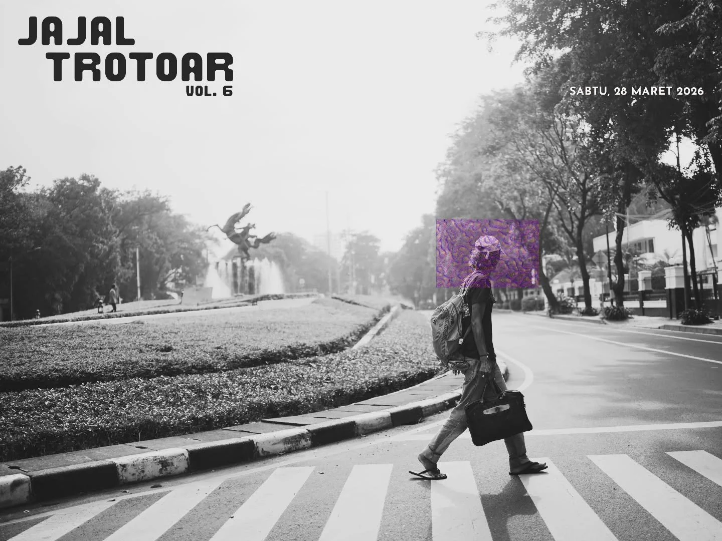 #JajalTrotoar Vol. 6

🗓️ Sabtu, 28 Maret 2026
⏰ 07:00 - 13:00
📍 Bundaran HI (depan Plaza Indonesia)
🌱 Gratis* &amp; terbuka untuk semua 

*Rp5.000 untuk tiket Museum MH Thamrin (opsional)