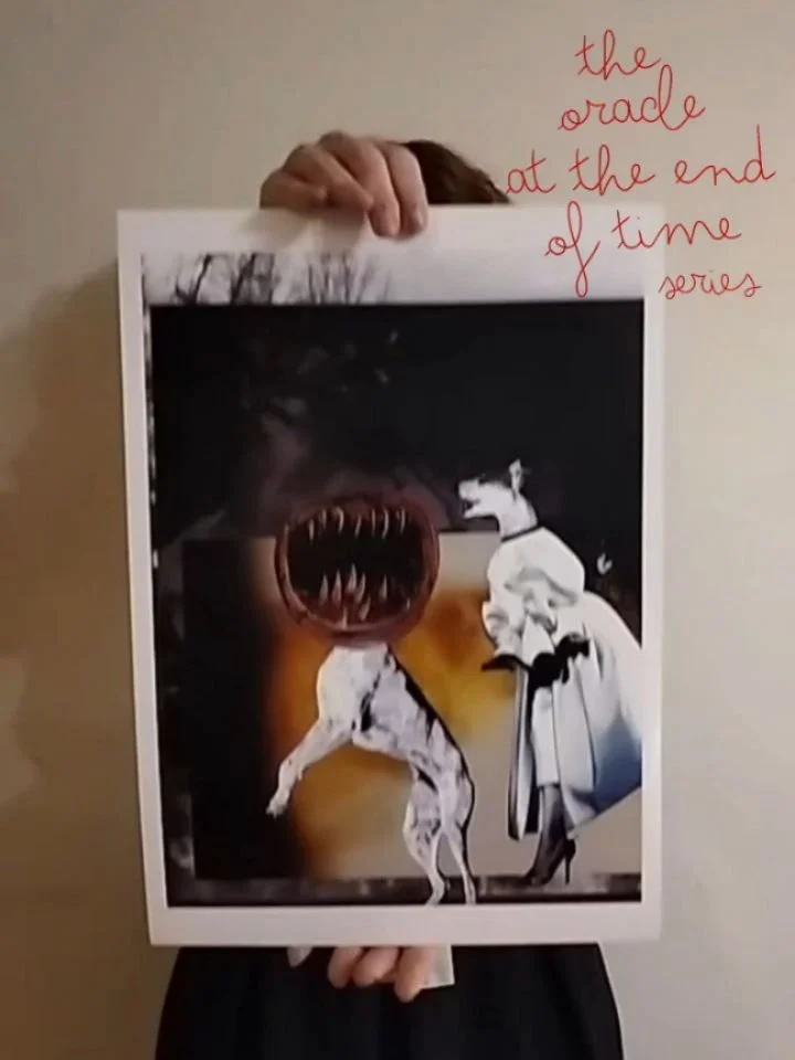 The Beast 

Part of 'The Oracle at the End of Time' 
Analog collage from original clippings, 2020

This piece comes from a place I know too well.
Rage that gets swallowed, controlled, pushed down, until it comes out all at once, usually in the wrong 