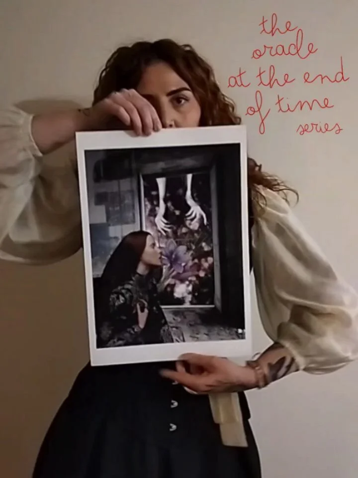 The Shelter
Part of The Oracle at the End of Time series
Analog collage from original clippings, 2020

Not everything that protects us is solid.
Some shelters are temporary, delicate, made of breath, memory and instinct.

This collage lives in that i