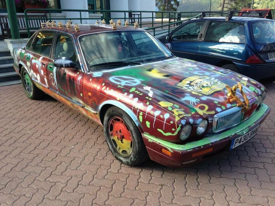 The Staguar - our entry to the 2014 Barmy to Barcelona rally