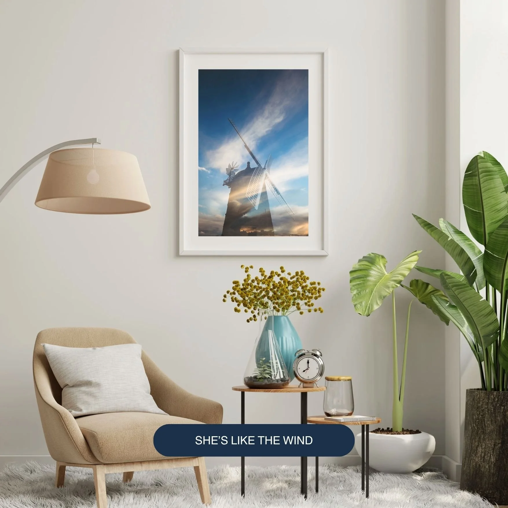 She's like the wind, Art Print