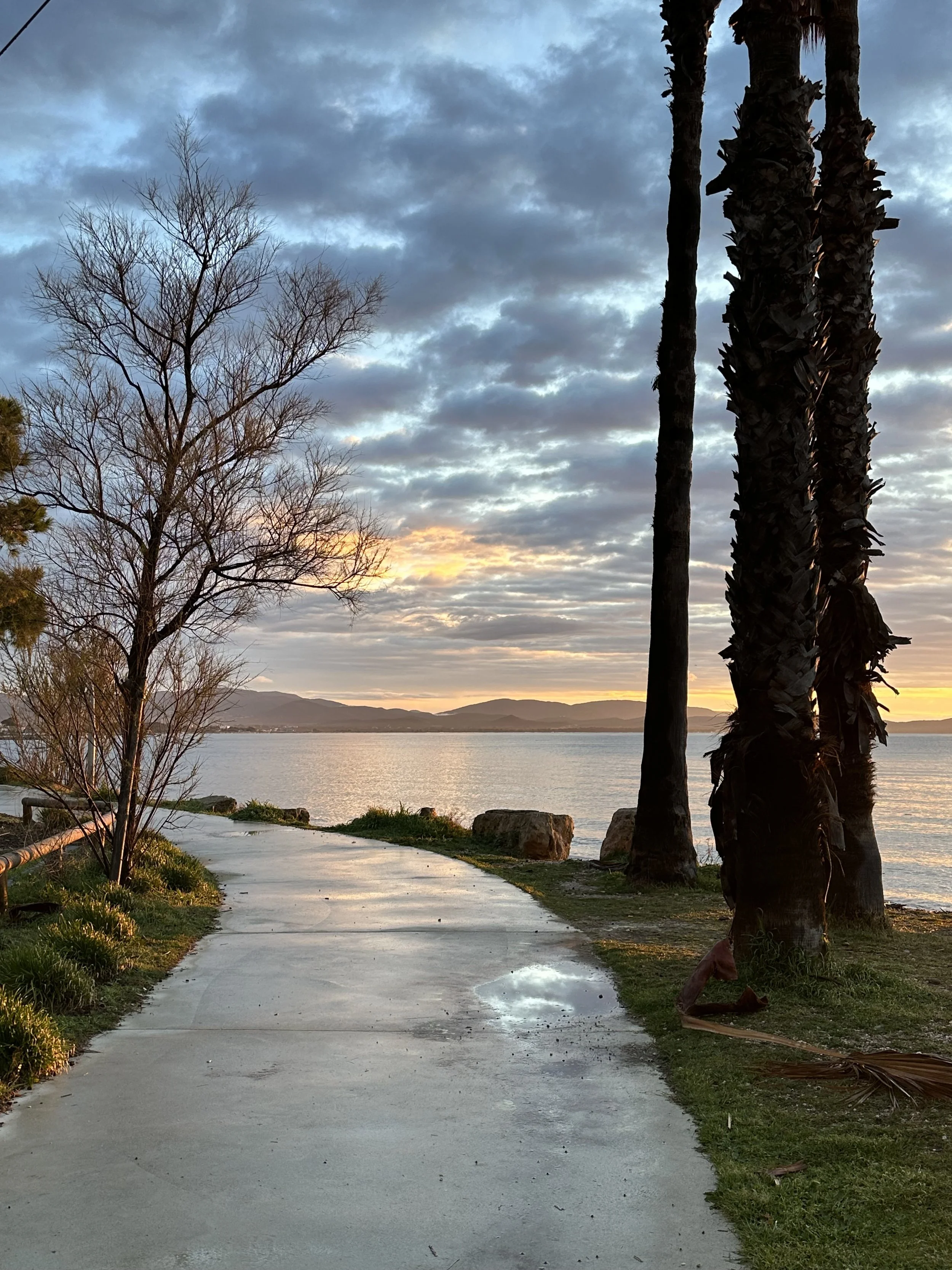 Path alongside the mediterranean sea
