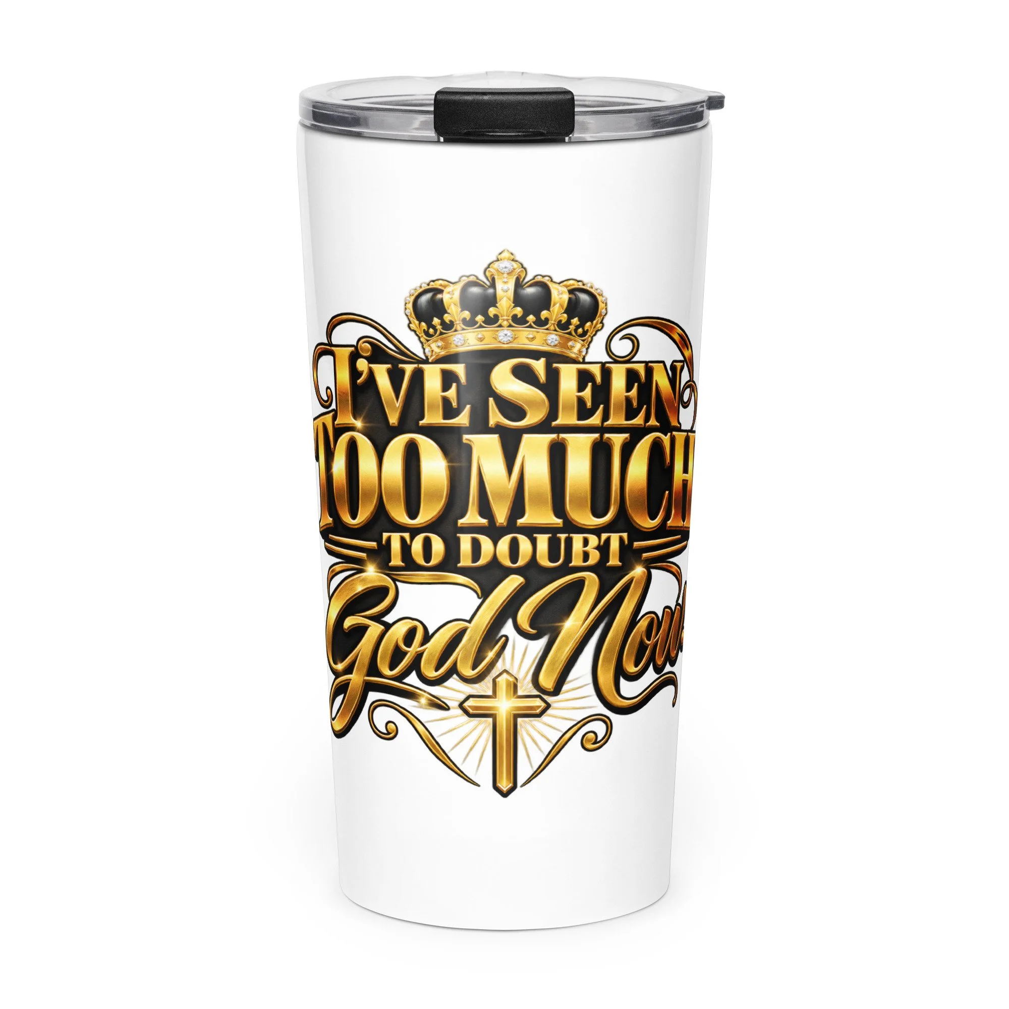 Tapered stainless steel tumbler