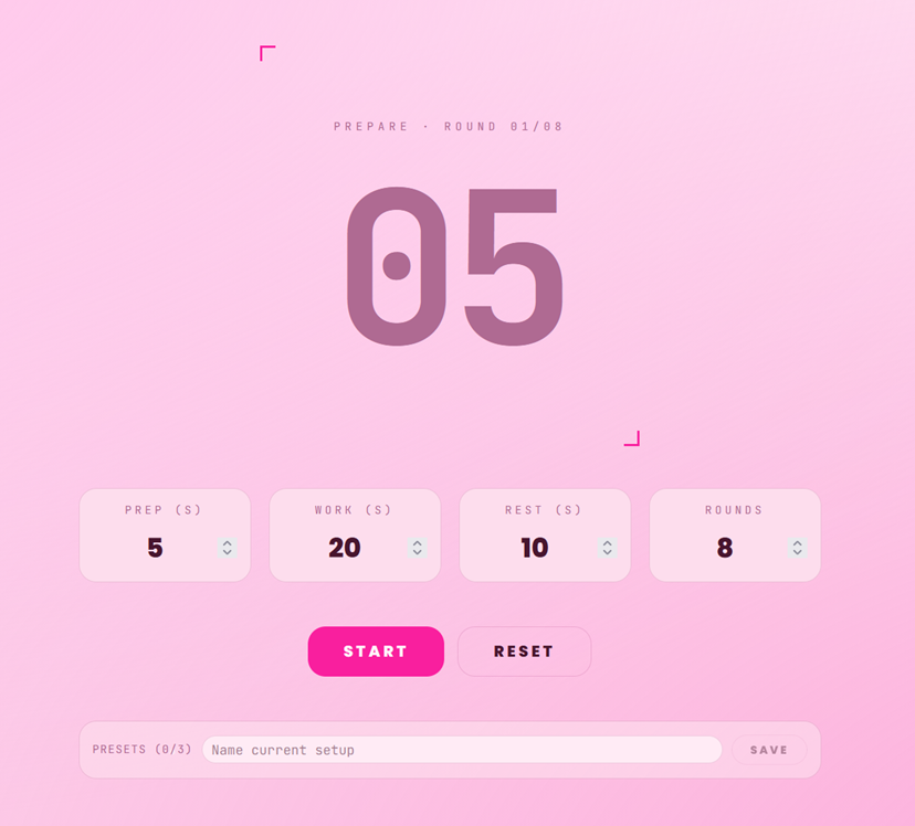 Tabata timer